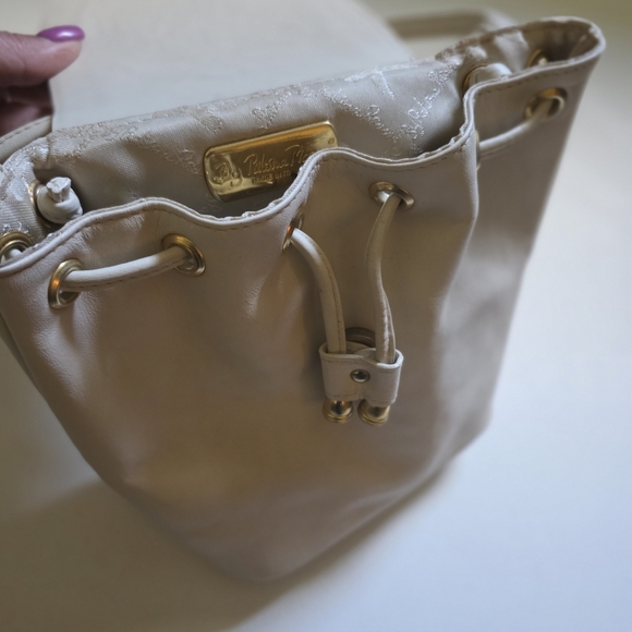 Paloma Picasso Ivory Cream Crossbody Purse Bag - Picture 5 of 7